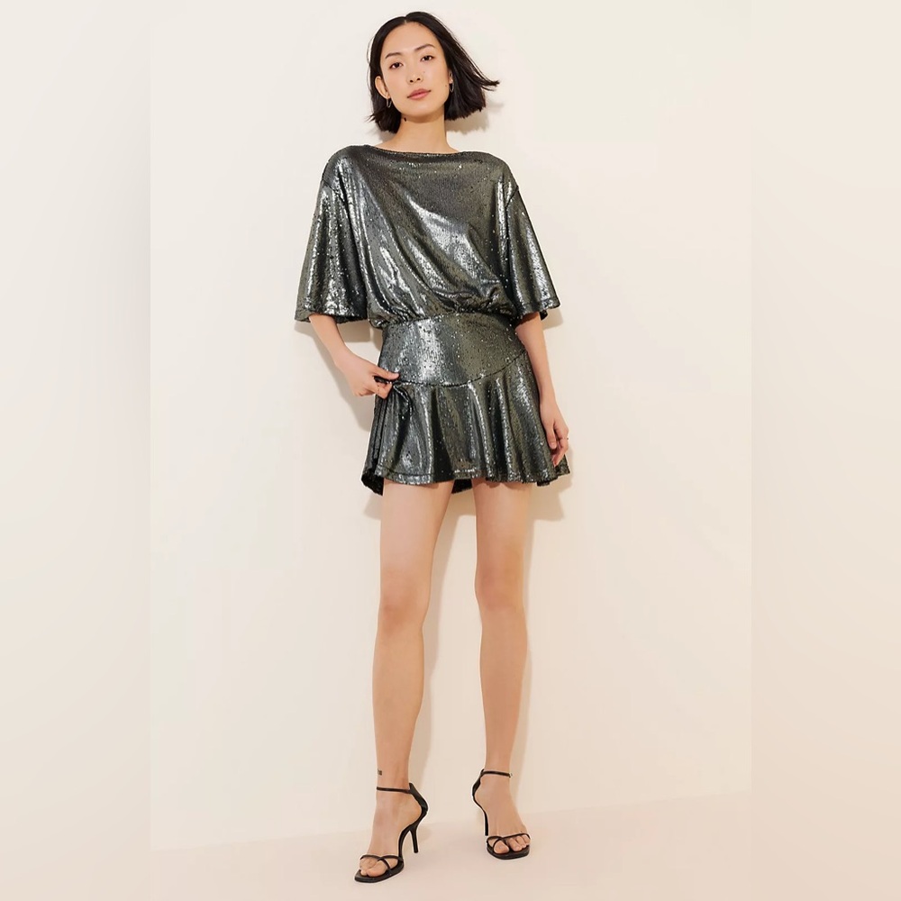 Free People Sequin MANUKA Mini Dress NWT Small, Med, X Large MSRP $168